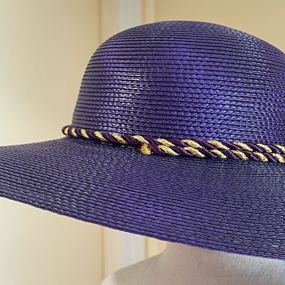 Women’s Kettle Party With Rope Band Hat Wedding Party Derby One Size Purple - Picture 7 of 9